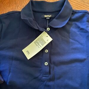 NWT‎ SPAO Navy Blue Polo Dress small